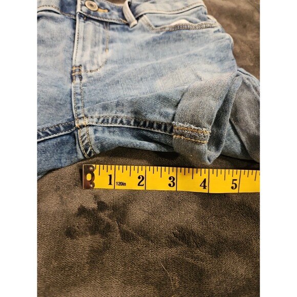SO from Kohls Jean Shorts Girls Size 10 Medium Wash Distressed Waist 24 Inseam 4 - Picture 5 of 5